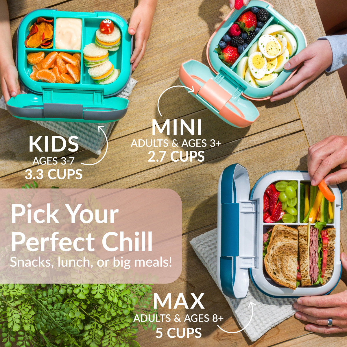 Bentgo® Chill Max Lunch Box - Pink Cloud and Blush | Pick Your Perfect Chill - Snacks, Lunch, Or Big Meals