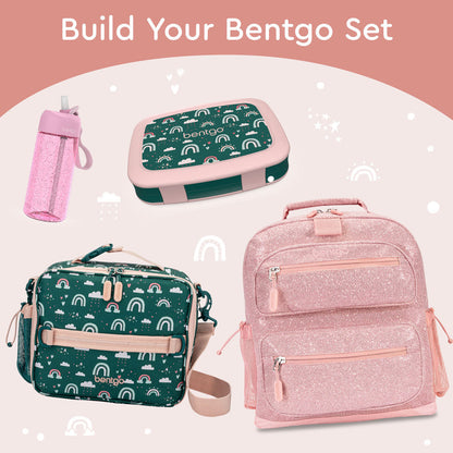Bentgo Kids Prints Lunch Box - Green Rainbow | Build Your Bentgo Set