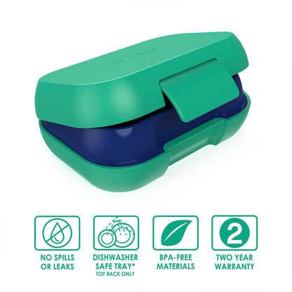 Bentgo® Chill Kids Lunch & Snack Box - Green/Navy