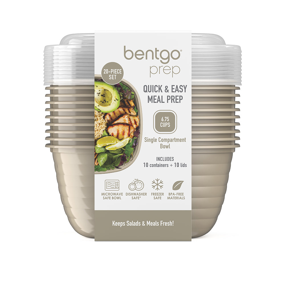 Bentgo® Prep 1-Compartment Bowls - Champagne | Product Packaging