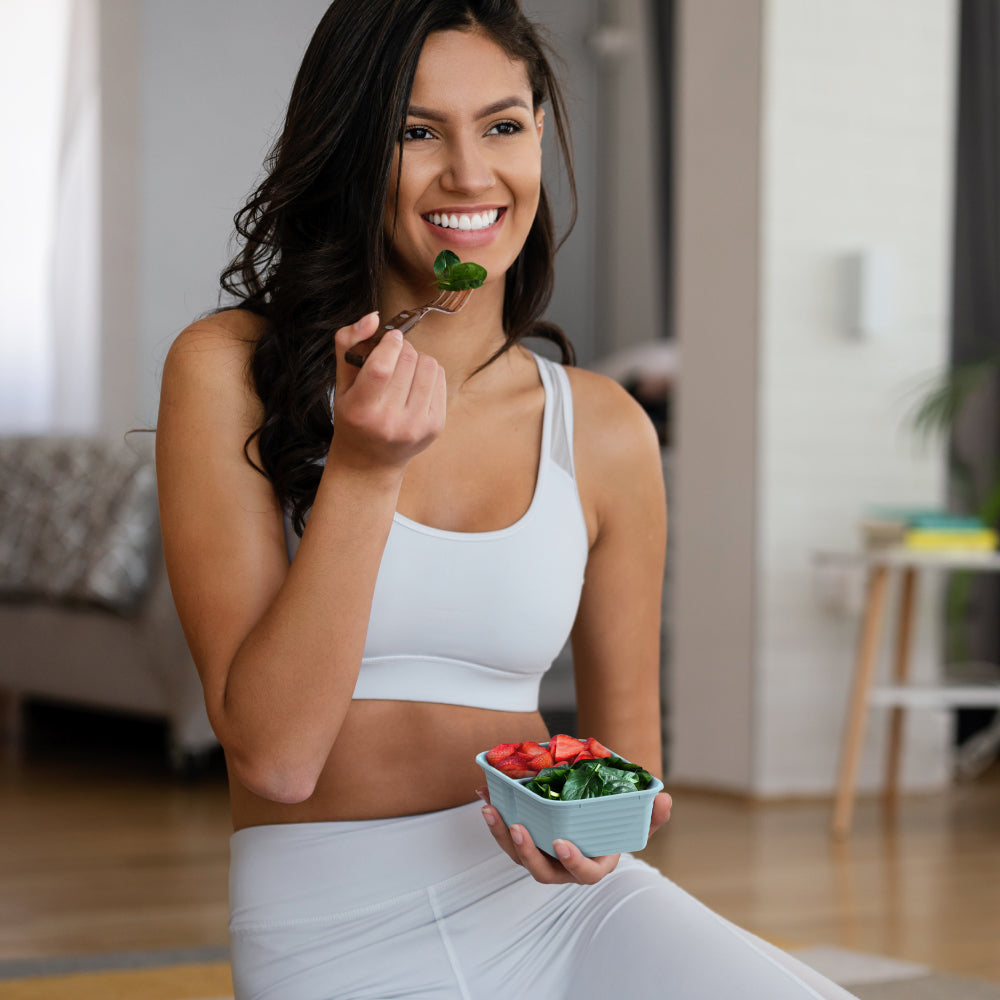 Bentgo® Prep 2-Compartment Snack Containers (20-Piece) - Sky | Lifestyle Image