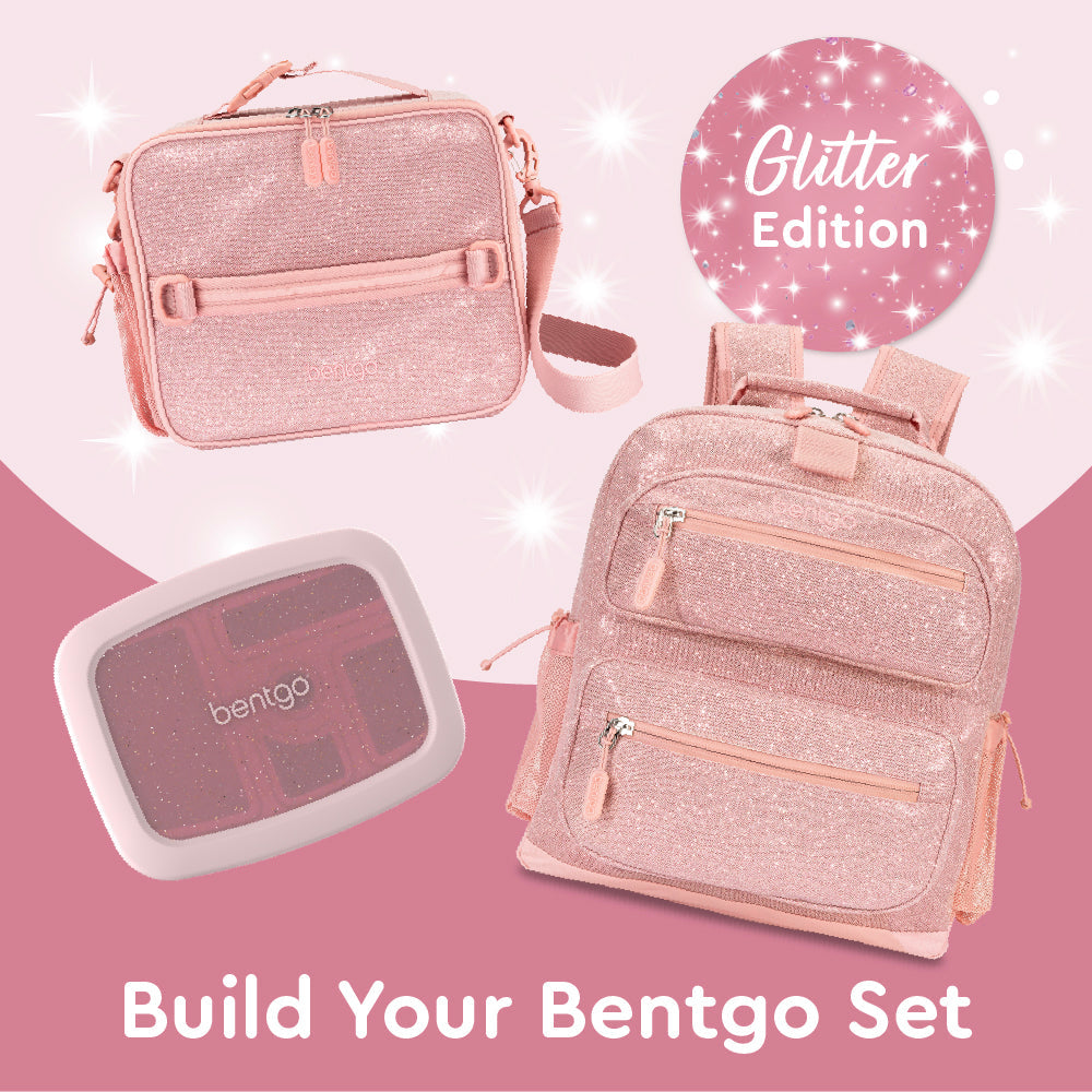 Bentgo® Kids Lunch Bag - Petal Pink Glitter | Build Your Bentgo Set