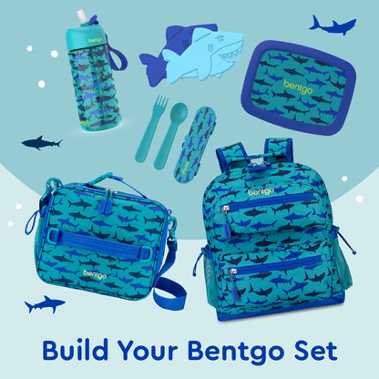 Bentgo® Kids Prints Lunch Bag - Sharks | Build Your Bentgo Set