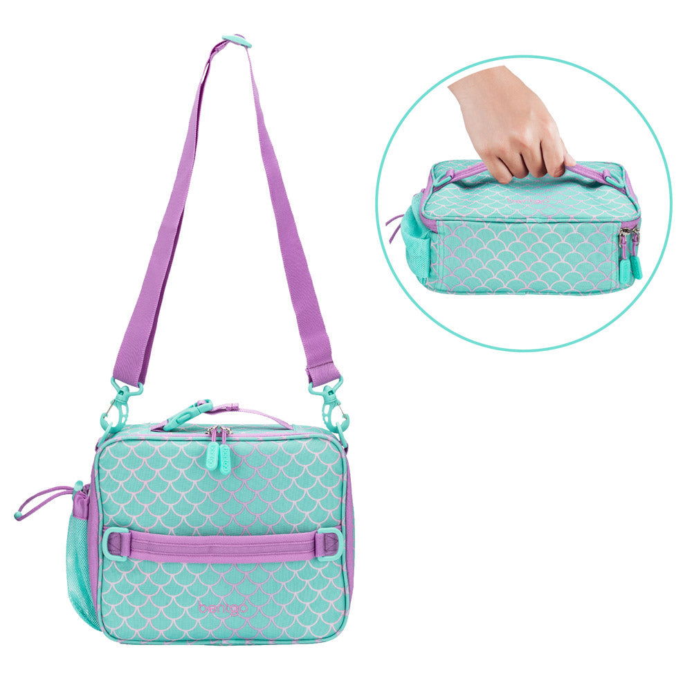 Bentgo® Kids Lunch Box, Bag, & Ice Packs | Mermaid Scales