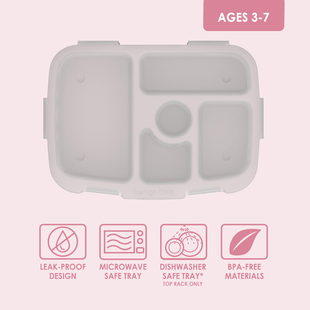 Bentgo® Kids Tray & Cover | Petal Pink Glitter